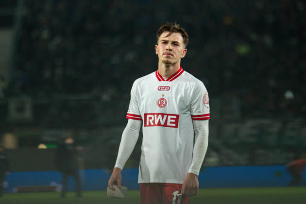 October 9, 2026, 3rd Division, Matchday 8, SC Preußen Münster vs. Rot Weiss Essen at the LVM Preußenstadion. Noah Pesch (Essen) disappointed with the draw. IMPORTANT NOTICE: In accordance with DFB and DFL regulations, it is prohibited to use or allow the use of photographs taken in the stadium and or during the game in the form of sequential images and or video-like photo series Copyright: xJordyxFourgonx