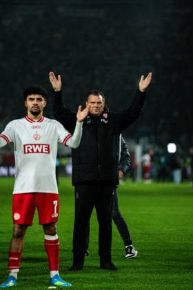 October 9, 2026, 3rd Division, Matchday 8, SC Preußen Münster vs. Rot Weiss Essen at the LVM Preußenstadion, Uwe Koschinat, Essen IMPORTANT NOTICE: In accordance with DFB and DFL regulations, it is prohibited to use or allow the use of photographs taken in the stadium and or during the game in the form of sequential images and or video-like photo series Copyright: xJordyxFourgonx