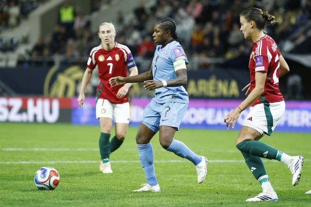 FELCSUT, 09-10-2026 , Pancho Arena, season 2026 2027 , UEFA worldcup qualification football play-offs round 1 , match between Hungary and The Netherlands (women) 1st leg , Pictures shows Netherlands player Lineth Beerensteyn Hungary - Netherlands (women)  x208079568x Copyright: