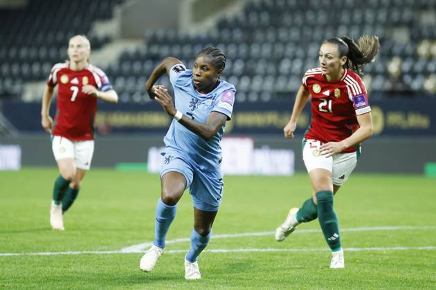 FELCSUT, 09-10-2026 , Pancho Arena, season 2026 2027 , UEFA worldcup qualification football play-offs round 1 , match between Hungary and The Netherlands (women) 1st leg , Pictures shows Netherlands player Lineth Beerensteyn Hungary - Netherlands (women)  x208079602x Copyright: