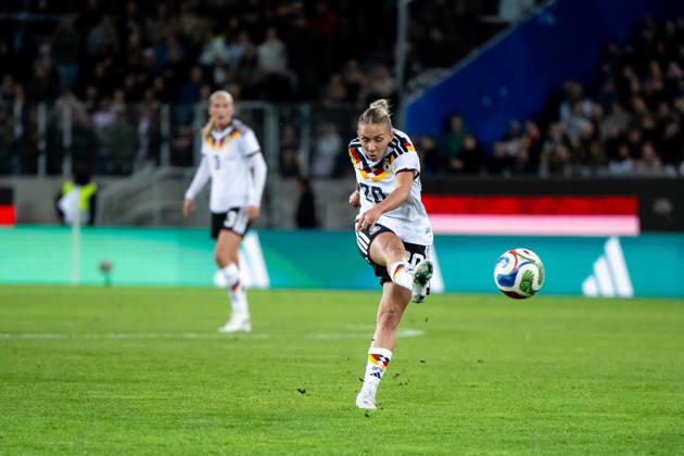 October 9, 2026, GER, Soccer, Women s, International Match, Karlsruhe, Germany vs. Australia, Elisa Senß, Germany, 20 am Ball, Karlsruhe, BBBank Wildpark, Baden-Württemberg, Germany Copyright: xNordphoto Memmlerx