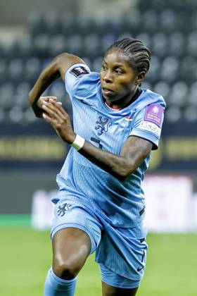 FELCSUT, 09-10-2026 , Pancho Arena, season 2026 2027 , UEFA worldcup qualification football play-offs round 1 , match between Hungary and The Netherlands (women) 1st leg , Pictures shows Netherlands player Lineth Beerensteyn Hungary - Netherlands (women)  x208079682x Copyright: