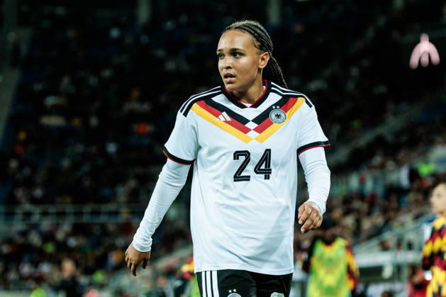KARLSRUHE, GERMANY - OCTOBER 09: Lisa Baum (Germany, 24) during the International Friendly, Länderspiel, Nationalmannschaft match between Germany vs. Australia at BBBank Wildpark on October 09, 2026 in Karlsruhe, Germany. Germany Copyright: xSteffiexWunderlx