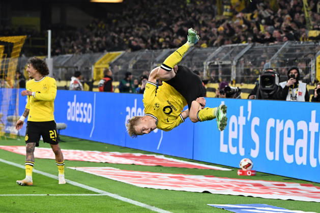 Daniel Svensson, Borussia Dortmund, celebrates his goal, making the score 1–0, during the Bundesliga match between Borussia Dortmund and SV Werder Bremen at Signal Iduna Park on October 9, 2026, in Dortmund, Germany. Photo by Ralf Treese, DeFodi Images. Daniel Svensson of Borussia Dortmund celebrates after scoring his team’s first goal during the Bundesliga match between Borussia Dortmund and SV Werder Bremen at Signal Iduna Park on October 9, 2026 in Dortmund, Germany. Photo by Ralf Treese, DeFodi Images. DFB and DFL regulations prohibit any use of photographs as image sequences and or quasi-video. Photo by Ralf Treese, DeFodi Images.