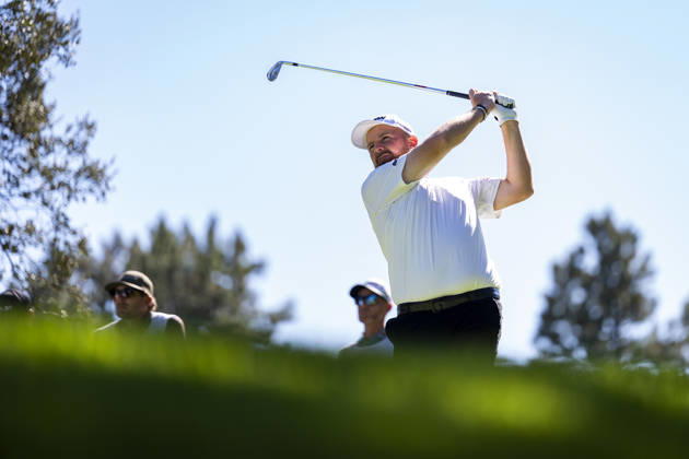 Open de Espana presented by Madrid - Day Two MADRID, SPAIN - OCTOBER 9: Shane Lowry of Ireland plays a shot on day two of the Open de Espana presented by Madrid at Club de Campo Villa de Madrid on October 9, 2026 in Madrid, Spain. Madrid Club de Campo Villa de Madrid Madrid Spain Copyright: xAlbertoxGardinx AGardin_20261009_Golf_Esp_Mad_1195