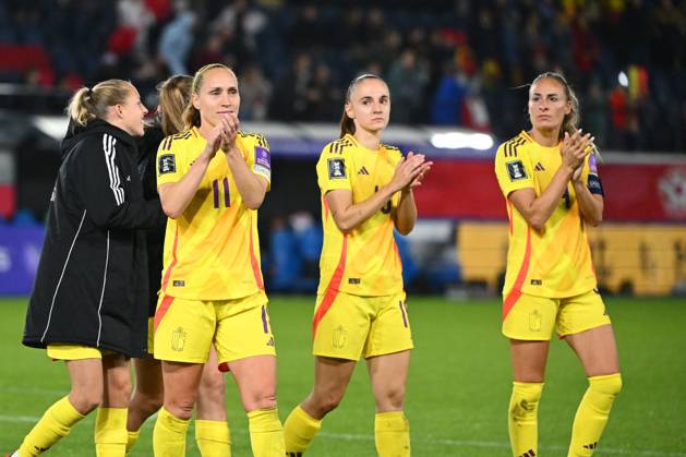Belgium v Poland - FIFA Women s World Cup 2027 UEFA Qualifiers LEUVEN, BELGIUM - OCTOBER 09 : Cayman Janice forward of Belgium during the FIFA Women s World Cup 2027 UEFA European Qualifiers play-offs round 1 path 2 first leg match between Belgium and Poland on October 9, 2026 in Leuven, Belgium, 09 10 2026 Leuven Belgium Copyright: xVincentxKalutx