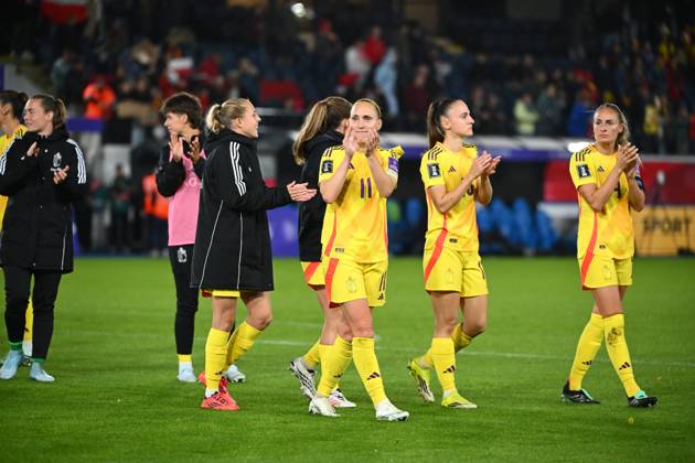 Belgium v Poland - FIFA Women s World Cup 2027 UEFA Qualifiers LEUVEN, BELGIUM - OCTOBER 09 : Cayman Janice forward of Belgium during the FIFA Women s World Cup 2027 UEFA European Qualifiers play-offs round 1 path 2 first leg match between Belgium and Poland on October 9, 2026 in Leuven, Belgium, 09 10 2026 Leuven Belgium Copyright: xVincentxKalutx