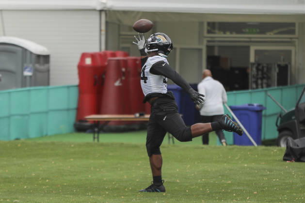 CHADLER’S CROSS, ENGLAND - OCTOBER 09: Travon Walker of the Jacksonville Jaguars during the Jacksonville Jaguars team practise and media as part of the London NFL, American Football Herren, USA Series 2026, at the Grove, Chandler’s Cross, Hertfordshire, England, on 09 October 2026. Jody Demay - Davies SPP Copyright: xJodyxDemayx-xDaviesx xSPPx Sportspressphoto_SPR249914