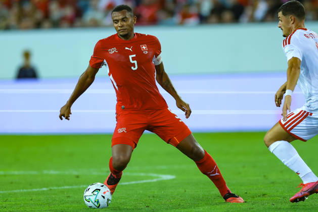 LUCERNE, SWITZERLAND - OCTOBER 06: Manuel Akanji (5, Switzerland) during the UEFA Nations League match between Switzerland and North Macedonia at thermoplan arena on October 6, 2026 in Lucerne, Switzerland. Copyright: xUrsxOttigerx xSPPx Sportspressphoto_SPR249960