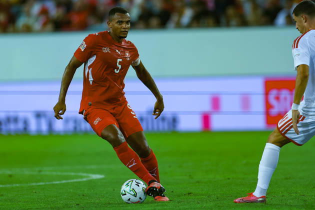 LUCERNE, SWITZERLAND - OCTOBER 06: Manuel Akanji (5, Switzerland) during the UEFA Nations League match between Switzerland and North Macedonia at thermoplan arena on October 6, 2026 in Lucerne, Switzerland. Copyright: xUrsxOttigerx xSPPx Sportspressphoto_SPR249961