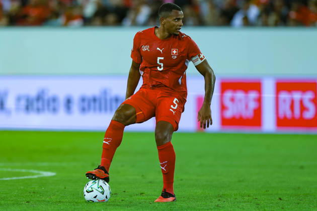 LUCERNE, SWITZERLAND - OCTOBER 06: Manuel Akanji (5, Switzerland) during the UEFA Nations League match between Switzerland and North Macedonia at thermoplan arena on October 6, 2026 in Lucerne, Switzerland. Copyright: xUrsxOttigerx xSPPx Sportspressphoto_SPR249963