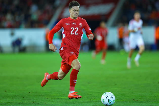 LUCERNE, SWITZERLAND - OCTOBER 06: Fabian Rieder (22, Switzerland) during the UEFA Nations League match between Switzerland and North Macedonia at thermoplan arena on October 6, 2026 in Lucerne, Switzerland. Copyright: xUrsxOttigerx xSPPx Sportspressphoto_SPR249986