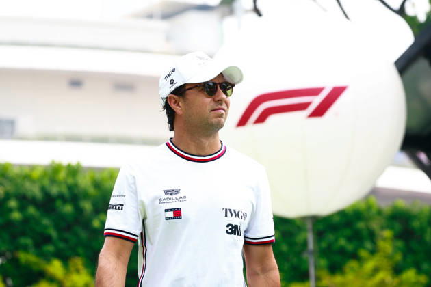 F1 - SINGAPORE GRAND PRIX 2026 PEREZ Sergio (mex), Cadillac F1 Team MAC-26, portrait during the 2026 Formula 1 Singapore Grand Prix, 17th round of the 2026 Formula One World Championship, WM, Weltmeisterschaft from October 9 to 11, 2026 on the Marina Bay Street Circuit, in Singapore, Singapore - SingaporeSingapore Copyright: xDPPIx