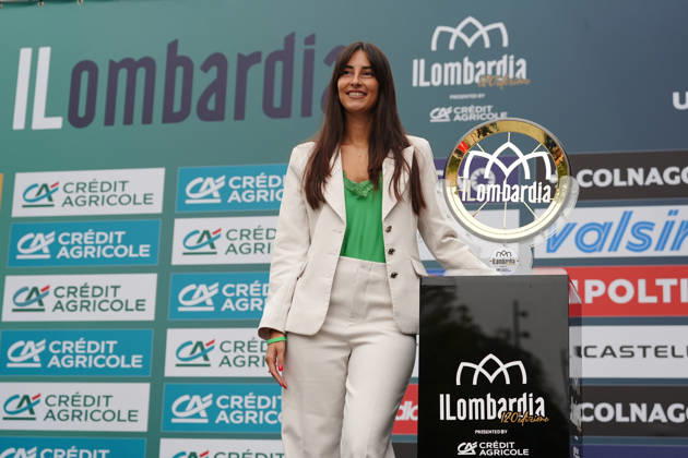 The trohpy during the 120th edition of the Il Lombardia, Tour of Lombardy cycling race, a 239 km one day race from Bergamo to Como on October 10, 2026, Italy.  Copyright: xGianxMattiaxD™Alberto LaPressex