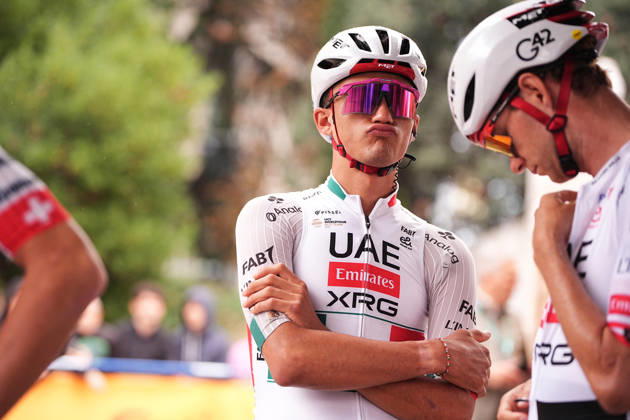 Mexico s Isaac Del Toro Romero of UAE Team Emirates XRG during the 120th edition of the Il Lombardia, Tour of Lombardy cycling race, a 239 km one day race from Bergamo to Como on October 10, 2026, Italy.  Copyright: xMarcoxAlpozzi xLaPressex