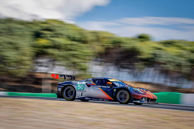 AUTO - ELMS - 4 HOURS OF PORTIMAO 2026 50 TOLEDO Custodio (usa), WADOUX Lilou (fra), AGOSTINI Riccardo (ita), Richard Mille AF Corse, Ferrari 296 LMGT3 Evo, LMGT3, action during the 4 Hours of Portimao 2026, 6th round of the 2026 European Le Mans Series on the Autodromo Internacional do Algarve from October 8 to 10, 2026 in Portimao, Portugal - PortimaoPortugal Copyright: xPauloxMariax