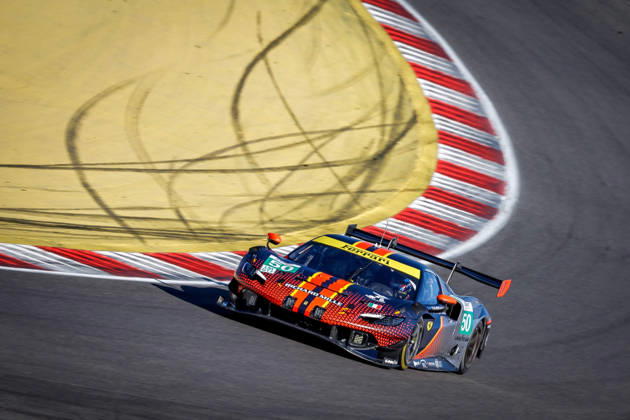 AUTO - ELMS - 4 HOURS OF PORTIMAO 2026 50 TOLEDO Custodio (usa), WADOUX Lilou (fra), AGOSTINI Riccardo (ita), Richard Mille AF Corse, Ferrari 296 LMGT3 Evo, LMGT3, action during the 4 Hours of Portimao 2026, 6th round of the 2026 European Le Mans Series on the Autodromo Internacional do Algarve from October 8 to 10, 2026 in Portimao, Portugal - PortimaoPortugal Copyright: xPauloxMariax