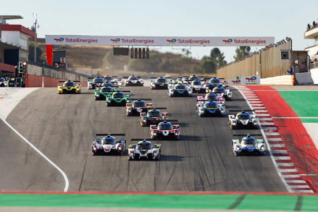 AUTO - MLC 2026 - PORTIMAO 85 FROST Danial (sgp), PEUGEOT Enzo (fra), R-ace GP, Duqueine D09 - Toyota, LMP3, action 09 IGLESIAS Louis (fra), DODDS Maxwell (gbr), ANS Motorsport, Ligier JS P325 - Toyota, LMP3, action 04 CARANTA Jules (fra), PITAMBER Mikaeel (rsa), Nielsen Racing, Duqueine D09 - Toyota, LMP3, action Start during the 6th round of the 2026 Michelin Le Mans Cup on the Autodromo Internacional do Algarve from October 8 to 10, 2026 in Portimao, Portugal -  Copyright: xJoaoxFilipex