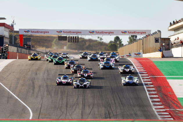 AUTO - MLC 2026 - PORTIMAO 85 FROST Danial (sgp), PEUGEOT Enzo (fra), R-ace GP, Duqueine D09 - Toyota, LMP3, action 09 IGLESIAS Louis (fra), DODDS Maxwell (gbr), ANS Motorsport, Ligier JS P325 - Toyota, LMP3, action 04 CARANTA Jules (fra), PITAMBER Mikaeel (rsa), Nielsen Racing, Duqueine D09 - Toyota, LMP3, action Start during the 6th round of the 2026 Michelin Le Mans Cup on the Autodromo Internacional do Algarve from October 8 to 10, 2026 in Portimao, Portugal -  Copyright: xJoaoxFilipex