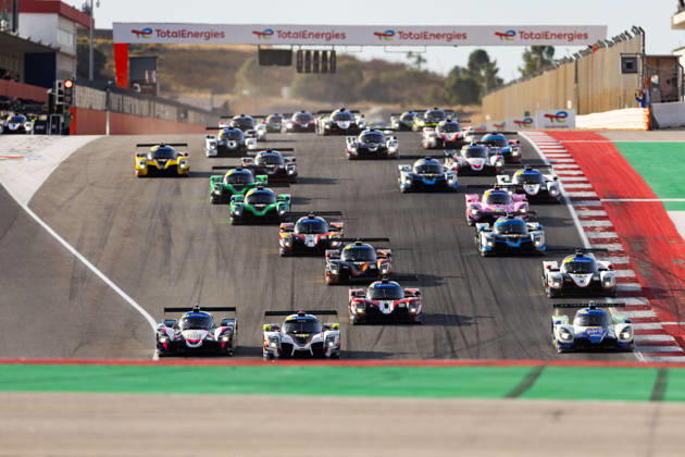 AUTO - MLC 2026 - PORTIMAO 85 FROST Danial (sgp), PEUGEOT Enzo (fra), R-ace GP, Duqueine D09 - Toyota, LMP3, action 09 IGLESIAS Louis (fra), DODDS Maxwell (gbr), ANS Motorsport, Ligier JS P325 - Toyota, LMP3, action 04 CARANTA Jules (fra), PITAMBER Mikaeel (rsa), Nielsen Racing, Duqueine D09 - Toyota, LMP3, action Start during the 6th round of the 2026 Michelin Le Mans Cup on the Autodromo Internacional do Algarve from October 8 to 10, 2026 in Portimao, Portugal -  Copyright: xJoaoxFilipex