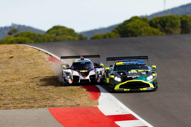AUTO - MLC 2026 - PORTIMAO 09 IGLESIAS Louis (fra), DODDS Maxwell (gbr), ANS Motorsport, Ligier JS P325 - Toyota, LMP3, action 10 SAGER Philipp (aut), HASSE CLOT Valentin (fra), Racing Spirit of LÃ man, Aston Martin Vantage AMR GT3 Evo, GT3, action crash during the 6th round of the 2026 Michelin Le Mans Cup on the Autodromo Internacional do Algarve from October 8 to 10, 2026 in Portimao, Portugal - Copyright: xJoaoxFilipex