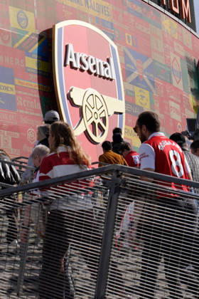 10th October 2026; Emirates Stadium, London, England; Premier League Football, Arsenal versus Leeds United; A general view of supporters outside the Emirates stadium prior to the kick-off TomxMajor