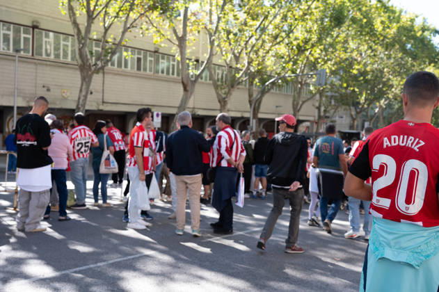 ESP LaLiga EA Sports Rayo Vallecano vs. Athletic Club: Athletic Club fans during the LaLiga EA Sports match between Rayo Vallecano and Athletic Club, played at Vallecas Stadium in Madrid on October 10, 2026, in Spain. Spanish Soccer Copyright: xAgenciaxLOFx