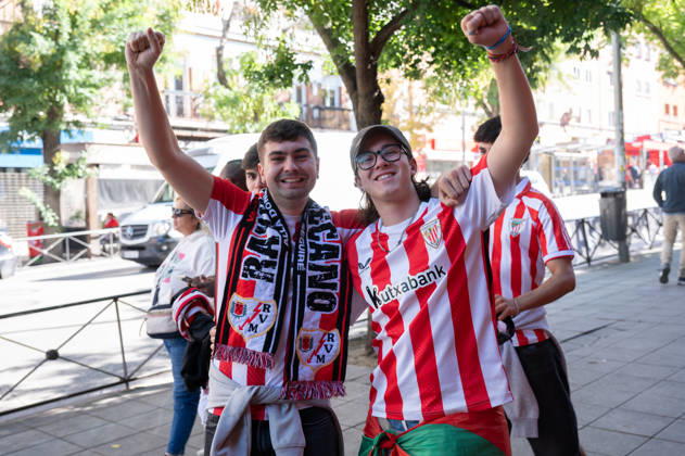 ESP LaLiga EA Sports Rayo Vallecano vs. Athletic Club: Fans of Rayo Vallecano and Athletic Club during the LaLiga EA Sports match between Rayo Vallecano and Athletic Club, played at Vallecas Stadium in Madrid on October 10, 2026, in Spain. Spanish Soccer Copyright: xAgenciaxLOFx