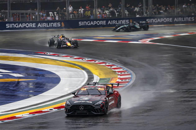 F1 - SINGAPORE GRAND PRIX 2026 Safety Car during the 2026 Formula 1 Singapore Grand Prix, 17th round of the 2026 Formula One World Championship, WM, Weltmeisterschaft from October 9 to 11, 2026 on the Marina Bay Street Circuit, in Singapore, Singapore - SingaporeSingapore Copyright: xJulienxDelfossex