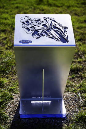 October 10, 2026, Cascais, Lisbon, Portugal: Commemorative plaque on the curve of Miguel Oliveira of Rokit BMW Motorrad WorldSBK Team in the the FIM Superbike World Championship, WM, Weltmeisterschaft at Circuito Estoril on October 10, 2026 in Cascais, Portugal. Motorsports 2026: WorldSBK - Tissot Estoril Round - ZUMAr200 20261010_zsp_r200_001 Copyright: xNunoxReisinhox