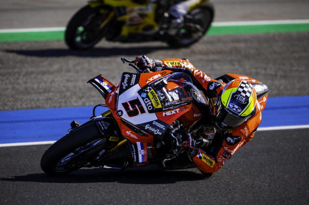October 10, 2026, Cascais, Lisbon, Portugal: Yari Montella of Barni Spark Racing Team in action during the Superpole of the FIM Superbike World Championship, WM, Weltmeisterschaft at Circuito Estoril on October 10, 2026 in Cascais, Portugal. Motorsports 2026: WorldSBK - Tissot Estoril Round - ZUMAr200 20261010_zsp_r200_018 Copyright: xNunoxReisinhox