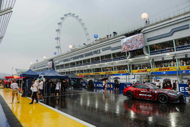2026 Formula 1 Singapore Grand Prix - Sprint Grid Rain Sprint Race on SATURDAY during the 2026 FORMULA 1 SINGAPORE AIRLINES SINGAPORE GRAND PRIX 2026 at MARINA BAY STREET CIRCUIT SINGAPORE on October 10, 2026. Photo by Tan Jun Da ABACAPRESS.COM Singapore Singapore  Copyright: xJunxDaxTan ABACAx