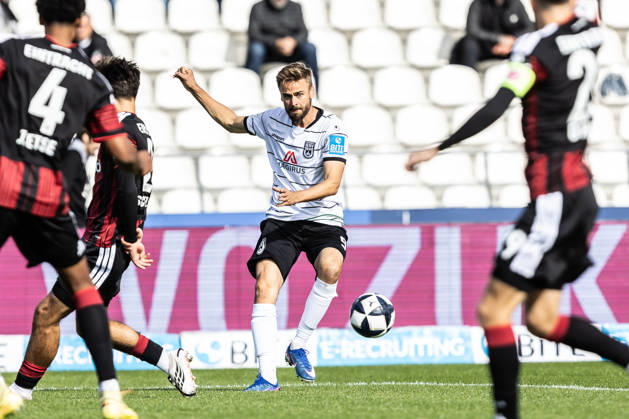 SSV Ulm 1846 Soccer vs. Eintracht Frankfurt II, Soccer, Regionalliga Southwest, Matchday 11, Donaustadion Ulm 10 10 26 Lucas Röser SSV Ulm 1846 Soccer, 09 SSV Ulm 1846 Soccer vs. Eintracht Frankfurt II, Soccer, Regionalliga Southwest, Matchday 11, Donaustadion, Ulm, October 26, Photo by Lucca Fundel, Ulm, Donaustadion, Baden-Württemberg, Germany