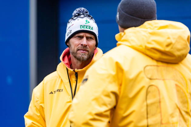 October 10, 2026, GER, Bobsleigh, Season 26–27, Men, Central Performance Test in Bobsleigh: Push Test. Pictured: Rene Spies. As is tradition, the German bobsleigh pilots and their pushers gathered in Oberhof for a test of strength. 98559 Oberhof LOTTO Thuringia EISARENA Oberhof Training Hall Start Facility Thuringia Germany