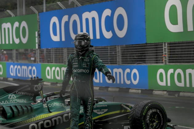 October 10, 2026, Singapore, Tamilnadu, Singapore: George Russell of Mercedes gets out of his car after colliding with Sergio Perez of Cadillac during the sprint on Saturday 10th October , Singapore Grand Prix 2026, Marina Bay Street Circuit. Formula 1: Singapore Grand Prix 2026 - ZUMAc251 20261010_znp_c251_045 Copyright: xVikramxChandrasekarx