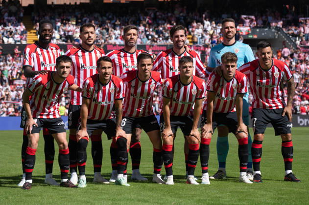 ESP LaLiga EA Sports Rayo Vallecano vs. Athletic Club: Athletic Club s lineup during the LaLiga EA Sports match between Rayo Vallecano and Athletic Club, played at Vallecas Stadium in Madrid on October 10, 2026, in Spain. Spanish Soccer Copyright: xAgenciaxLOFx