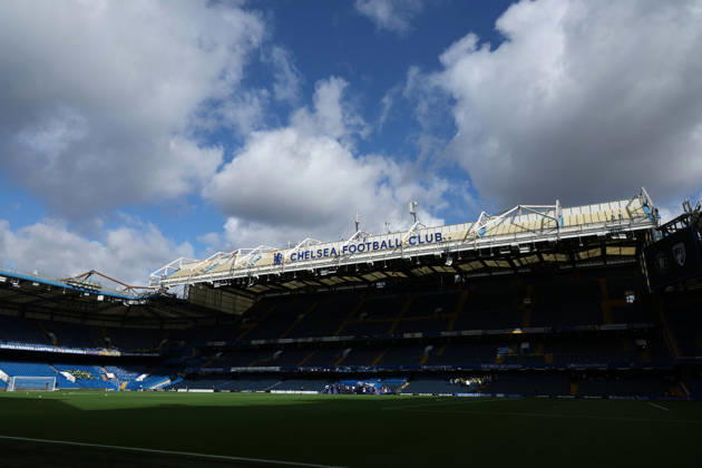 10th October 2026; Stamford Bridge, London, England; Premier League Football, Chelsea versus Bournemouth; Pitch is ready inside Stamford Bridge JohnxPatrickxFletcher