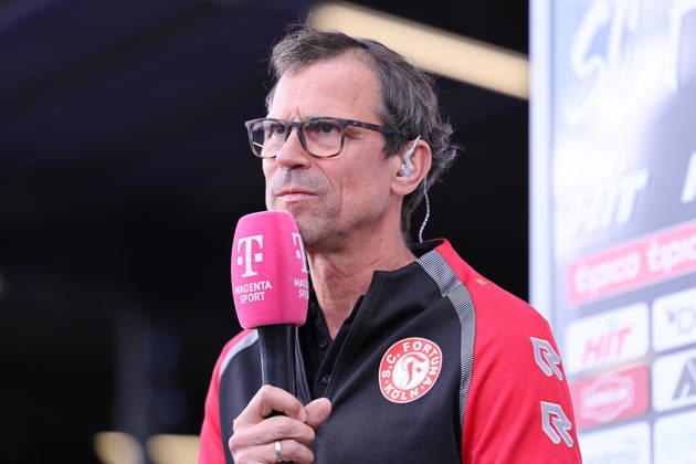 October 10, 2026, xsefx, soccer, SC Fortuna Köln vs. 1. FC Saarbrücken, 3. Liga, Südstation, Matchday 8, 2026–2027 season. Interview with Fortuna Köln Head Coach Matthias Mink. DFB regulations prohibit any use of photographs as image sequences and or quasi-video. North Rhine-Westphalia, Germany