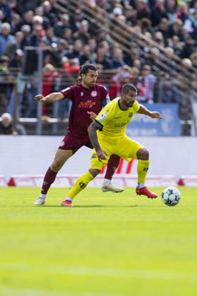3rd Division, Fortuna Cologne 1 FC Saarbrücken 10 10 2026 Kai Brünker 1 FC Saarbrücken, 9, David Haider Al Azzawe, Fortuna Cologne, 15 3rd Division, Fortuna Cologne 1 FC Saarbrücken, Matchday 8, on October 10, 2026, Südstadion, Cologne. DFB regulations prohibit any use of photographs as image sequences and or quasi-video. Copyright: xBEAUTIFULxSPORTS Meuselx