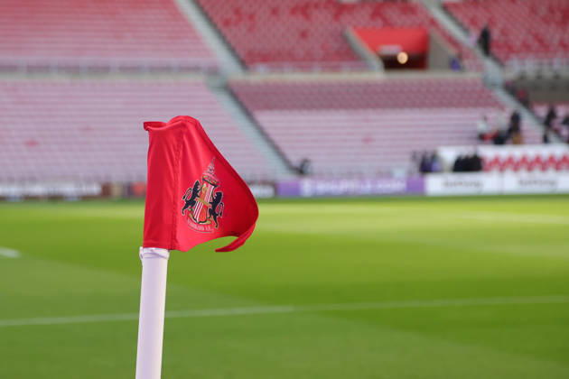10th October 2026; Stadium of Light, Sunderland, England; Premier League Football, Sunderland versus Brighton and Hove Albion; Corner flag inside the stadium DavexLofthouse