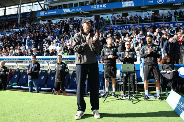 Coach Sandro Wagner, Hannover 96, 2nd Bundesliga, 2026–2027 Season, 1. FC Magdeburg vs. Hannover 96 at the Avnet Arena in Magdeburg; soccer, man, men, Germany, October 10, 2026