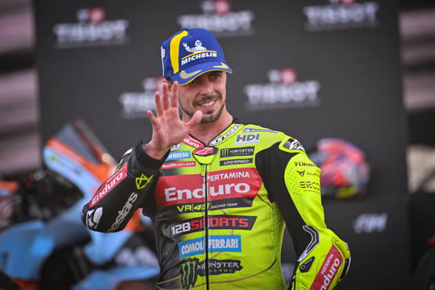 MOTO - MOTO GP - GRAND PRIX OF INDONESIA 2026 DI GIANNANTONIO Fabio (ita), Pertamina Enduro VR46 Racing Team, Ducati Desmosedici GP26, podium, portrait during the 2026 MotoGP Pertamina Grand Prix of Indonesia on the Mandalika circuit from October 9 to 11, at West Nusa Tenggara, Indonesia - West Nusa TenggaraIndonesia Copyright: xGIGIxSOLDANOx