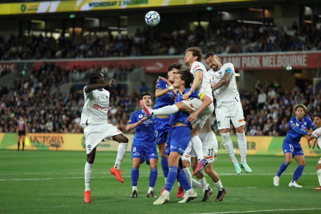 October 10, 2026, Melbourne, Victoria, Australia: MELBOURNE, AUSTRALIA - OCTOBER 10: Australia Cup Final match between South Melbourne FC and Melbourne Victory FC at AAMI Park on October 10, 2026 in Melbourne, Austr0alia. South Melbourne FC V Melbourne Victory FC - Australia Cup 2026 Final - ZUMAp121 20261010_zsp_p121_007 Copyright: xChrisxPutnamx