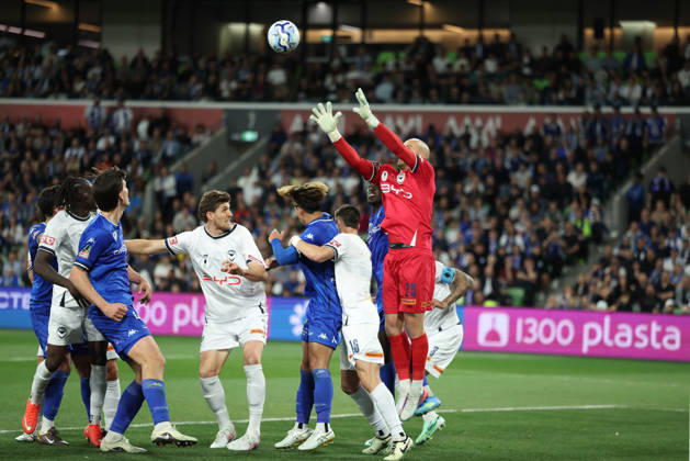 October 10, 2026, Melbourne, Victoria, Australia: MELBOURNE, AUSTRALIA - OCTOBER 10: Australia Cup Final match between South Melbourne FC and Melbourne Victory FC at AAMI Park on October 10, 2026 in Melbourne, Austr0alia. South Melbourne FC V Melbourne Victory FC - Australia Cup 2026 Final - ZUMAp121 20261010_zsp_p121_009 Copyright: xChrisxPutnamx