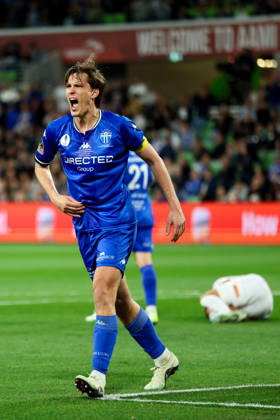 October 10, 2026, Melbourne, Victoria, Australia: MELBOURNE, AUSTRALIA - OCTOBER 10: Marco Jankovic of South Melbourne FC during the Australia Cup Final match between South Melbourne FC and Melbourne Victory FC at AAMI Park on October 10, 2026 in Melbourne, Austr0alia. South Melbourne FC V Melbourne Victory FC - Australia Cup 2026 Final - ZUMAp121 20261010_zsp_p121_010 Copyright: xChrisxPutnamx