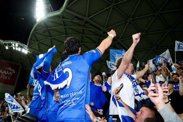 October 10, 2026, Melbourne, Victoria, Australia: MELBOURNE, AUSTRALIA - OCTOBER 10: South Melbourne FC celebrates after defeating Melbourne Victory FC in the 2026 Hahn Australia Cup Final at AAMI Park on October 10, 2026 in Melbourne, Australia. South Melbourne FC V Melbourne Victory FC - Australia Cup 2026 Final - ZUMAp121 20261010_zsp_p121_027 Copyright: xChrisxPutnamx