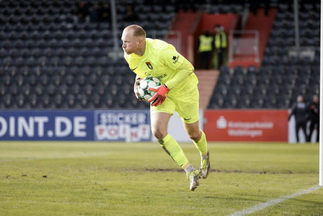 October 10, 2026, xhettx, Soccer 3rd Division, SG Sonnenhof Großaspach vs. SV Waldhof Mannheim, Maximilian Reule (SG Sonnenhof Großaspach), 1 on the ball