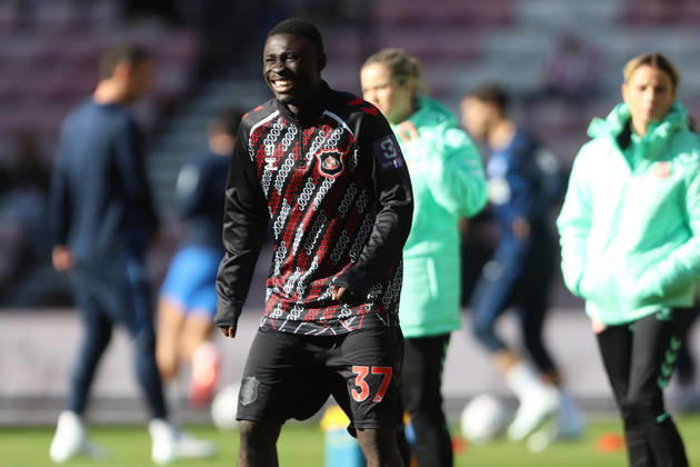 10th October 2026; Stadium of Light, Sunderland, England; Premier League Football, Sunderland versus Brighton and Hove Albion; Jocelin Ta Bi of Sunderland DavexLofthouse