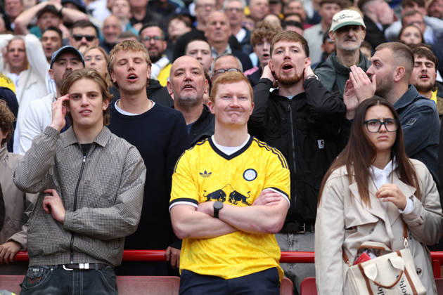 Arsenal gegen Leeds United, 10. Oktober 2026, London, Premier League, Fußball, Arsenal gegen Leeds United, Leeds-United-Fans, Foto: Charlotte Wilson, Offside, London, Großbritannien Copyright: xCharlottexWilsonx xOffsidexOffside