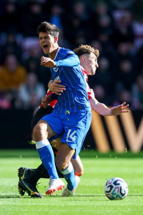 Sunderland v Brighton and Hove Albion - Premier League 2026 27 Chema Andres of Brighton and Hove Albion and Thomas Meunier of Sunderland challenge during the Premier League 2026 27 match between Sunderland and Brighton & Hove Albion at Stadium of Light on October 10, 2026 in Sunderland, England. WARNING! This Photograph May Only Be Used For Newspaper And Or Magazine Editorial Purposes. May Not Be Used For Publications Involving 1 player, 1 Club Or 1 Competition Without Written Authorisation From Football DataCo Ltd. For Any Queries, Please Contact Football DataCo Ltd on +44 (0) 207 864 9121 Sunderland Stadium of Light England United Kingdom Copyright: xAllstarxPicturexLibraryxLtdx